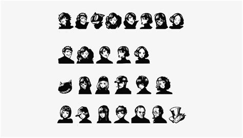 4 May Persona 5 Character Icons Transparent Png 452x389 Free