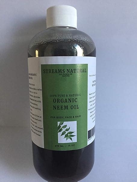 Neem Oil 100 Pure And Natural Cold Pressed Unrefined 16oz 473ml