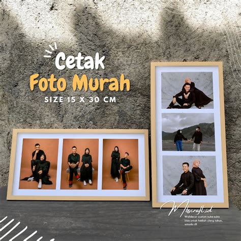 Jual Cetak Foto Plus Bingkai X Wall Decor Custom Hiasan