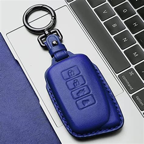 Tukellen For Lexus Leather Key Fob Cover With Keychain Compatible With