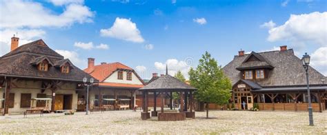 Panorama Of The Central Market Square Of The Museum In Nowy Sacz