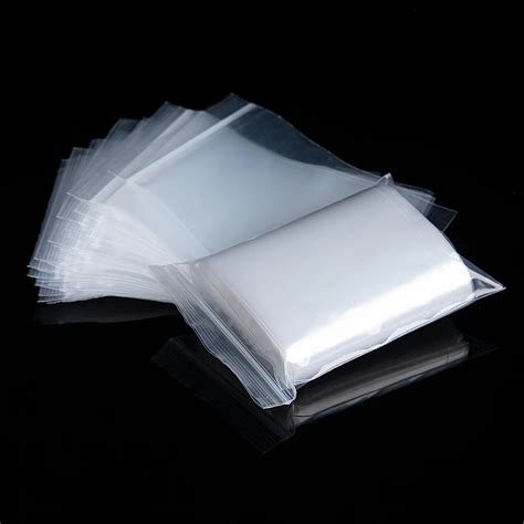 Pi Ces Sachet Zip Transparent Cm Sachets Plastiques