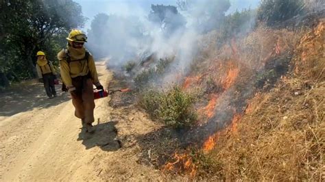 Bay Area Wildfires Marin County Firefighters Launch Large Controlled Burn To Reduce Wildfire