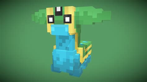 Gastrodon Minecraft Cobblemon Style Buy Royalty Free 3D Model By