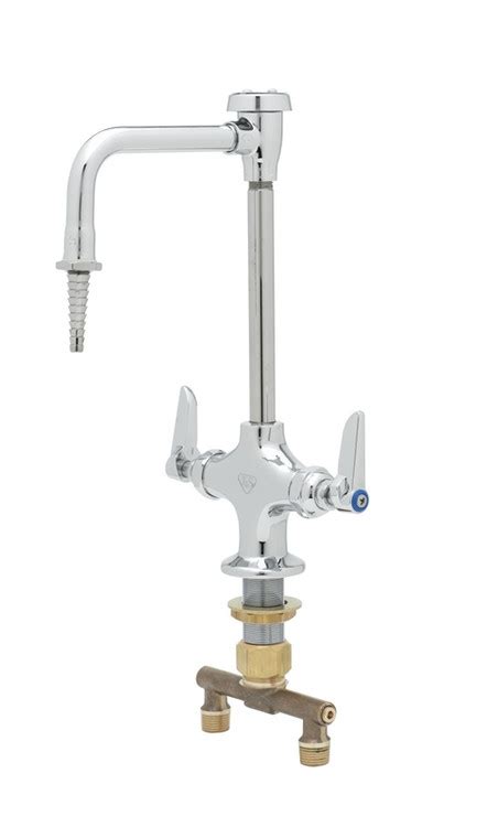 Tands Brass Bl 5704 08 Lab Mixing Faucet Rigid Vacuum Breaker Gooseneck Serrated Tip