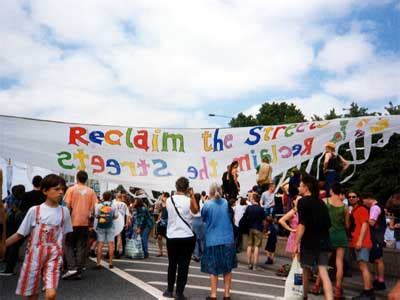 Banners Go Up Reclaim The Streets M41 Motorway Shepherd S Bush 8th