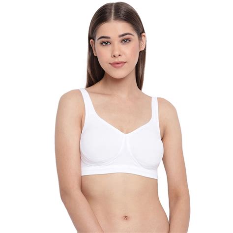 Enamor A142 Full Support Full Coverage Non Padded Wirefree Stretch Cotton Everyday Bra White