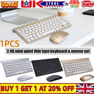 Ultraslim G Cordless Wireless Keyboard And Mouse Set Combo For Mac