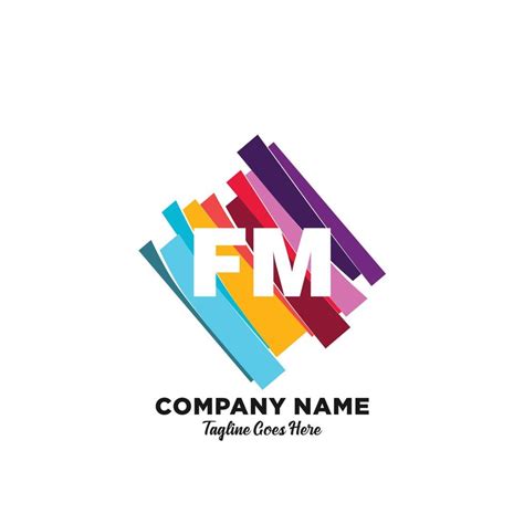 FM initial logo With Colorful template vector. 21494514 Vector Art at Vecteezy