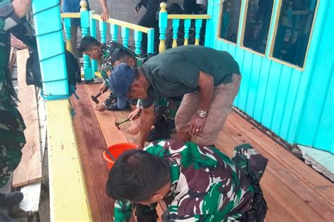 Wujud Sinergitas TNI Polri Satgas Marinir Ambalat XXVIII Renovasi