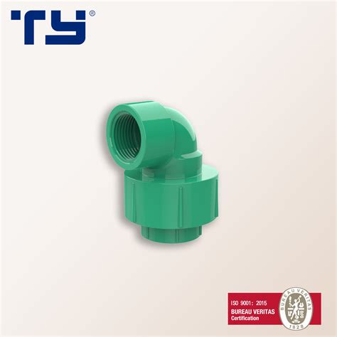 PVC UPVC Plastic Presure Green Tube Pipe Fitting Union With Elbow For