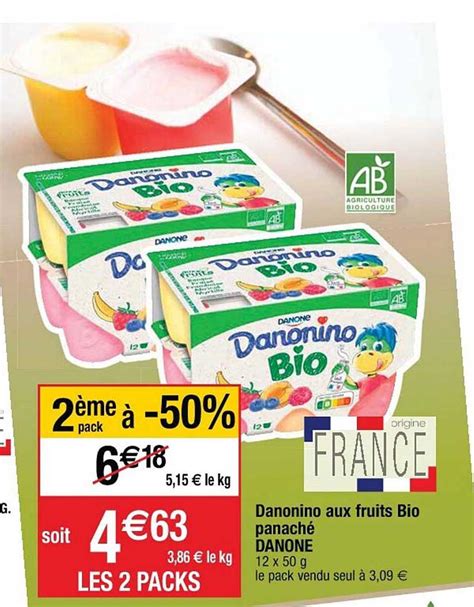 Promo Danonino Aux Fruits Bio Panach Danone Chez Cora Icatalogue Fr