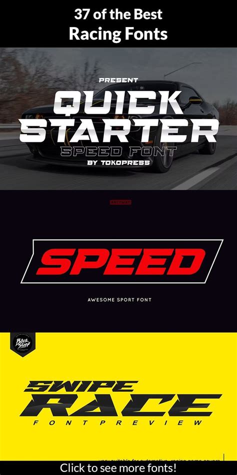 37 Best Racing Fonts For High Speed Designs Artofit