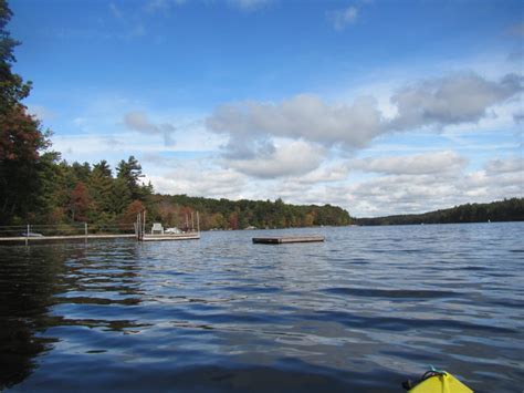 Boston Kayaker Kayaking On Pascoag Reservoir Aka Echo Lake In