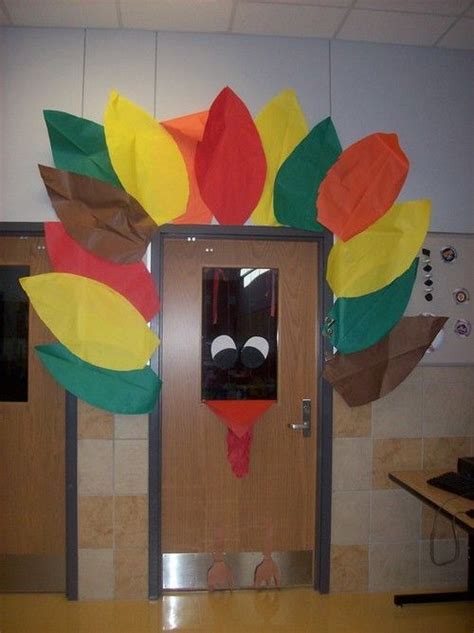 D Corer Sa Porte De Classe Thanksgiving Classroom Thanksgiving