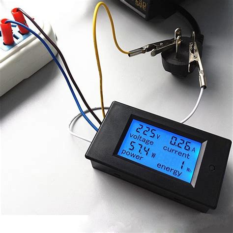 Pzem In Lcd Voltage Current Active Power Energy Meter Blue