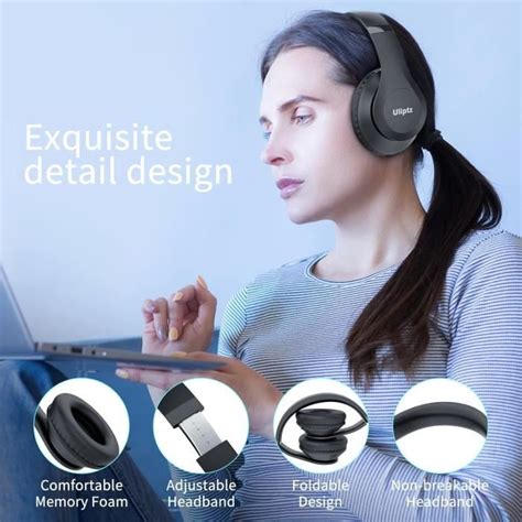 Casque Bluetooth Sans Fil Heures De Lecture Avec Micro Modes Eq