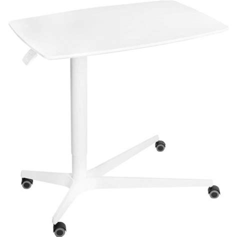 Seville Classics Airlift® Overbed Medical Pneumatic Adjustable Table White