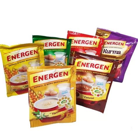 Jual MAYORA ENERGEN SEREAL 32gr COKELAT VANILA KACANG HIJAU KURMA JAHE