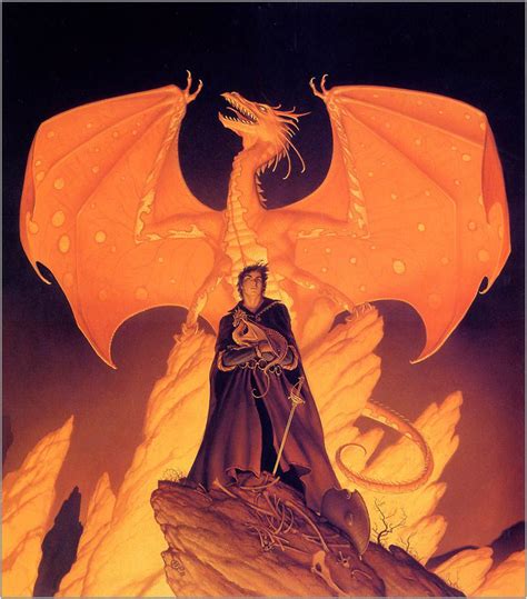 Michael Whelan A Not So Reluctant Dragon High Fantasy Fantasy Art