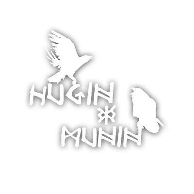 Hugin Und Munin Aufkleber Sticker Nordische Mythologie Raben X