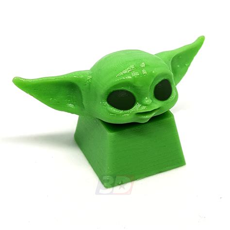 Archivo Stl Baby Yoda Premium Keycap Artisan Custom Teclado Mecanico