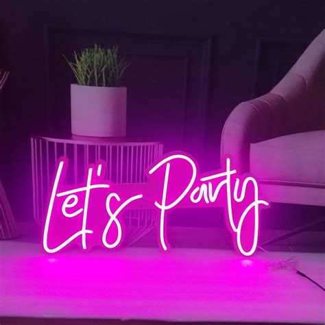 Let S Party Neon Sign Flex Led Neon Led Signo Etsy