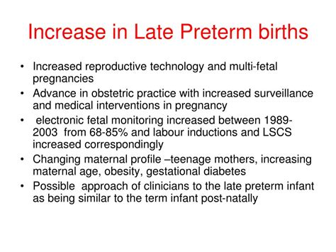 Ppt The Late Preterm Infant Outcomes Powerpoint Presentation Free Download Id 642923