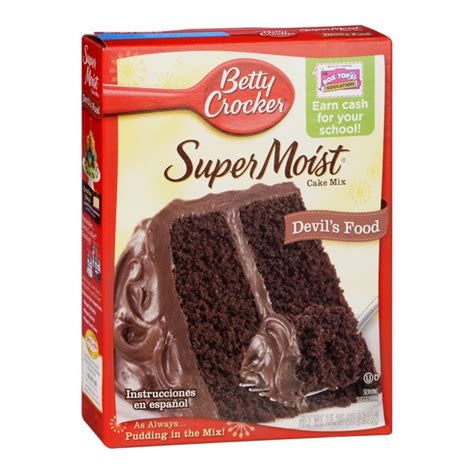 Betty Crocker Supermoist Cake Mix Devils Food