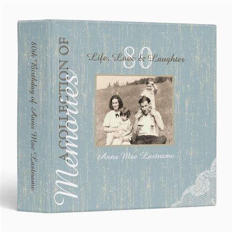 Rustic Wood And Lace Memory Album 3 Ring Binder Zazzle