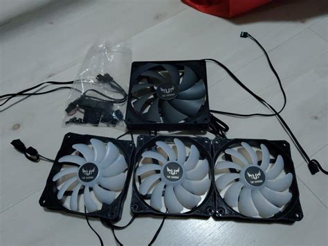 Pc Case Fan Set Asus Tuf Gt501 3x120mm 1x140mm Computers And Tech