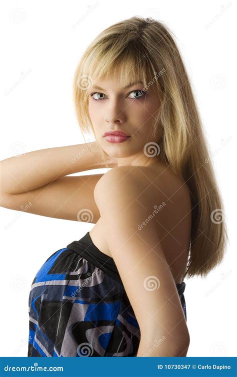Verticale Blonde De Fille Image Stock Image Of T Te