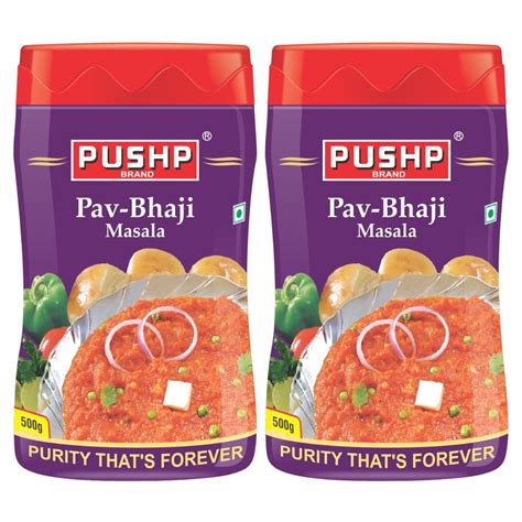 Pushp Brand Pav Bhaji Masala G Jar Pack Of Amazon In