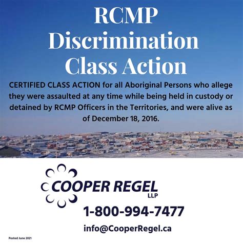 Rcmp Class Action Cooper Regel