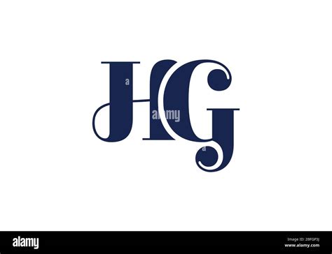 Initial Monogram Letter Hg Logo Design Vector Template Hg Letter Logo