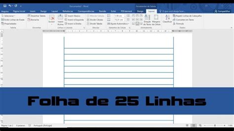 Modelo De Folha De 25 Linhas Guia Prático E Eficiente Actualizado