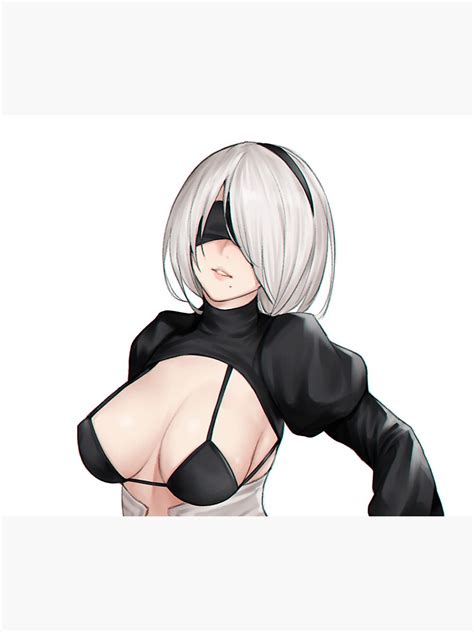 Sexy Yorha B Lewd Thighs Thicc Ass Butt Nier Automata Anime Hentai