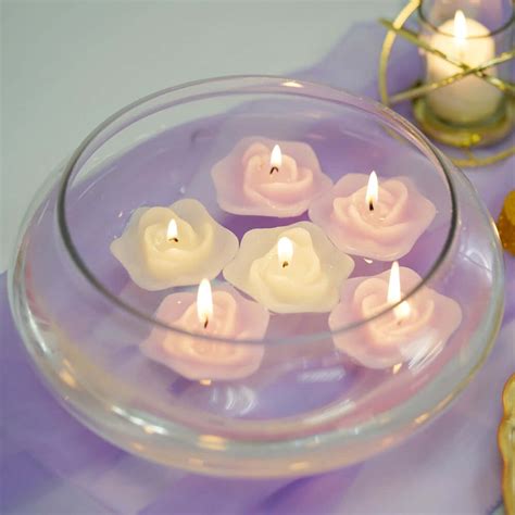 10 Floating Candle Glass Bowls Tableclothsfactory