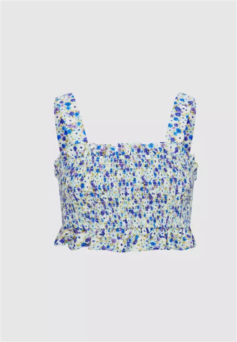 Buy Urban Revivo Floral Print Shirred Cami Top Online Zalora