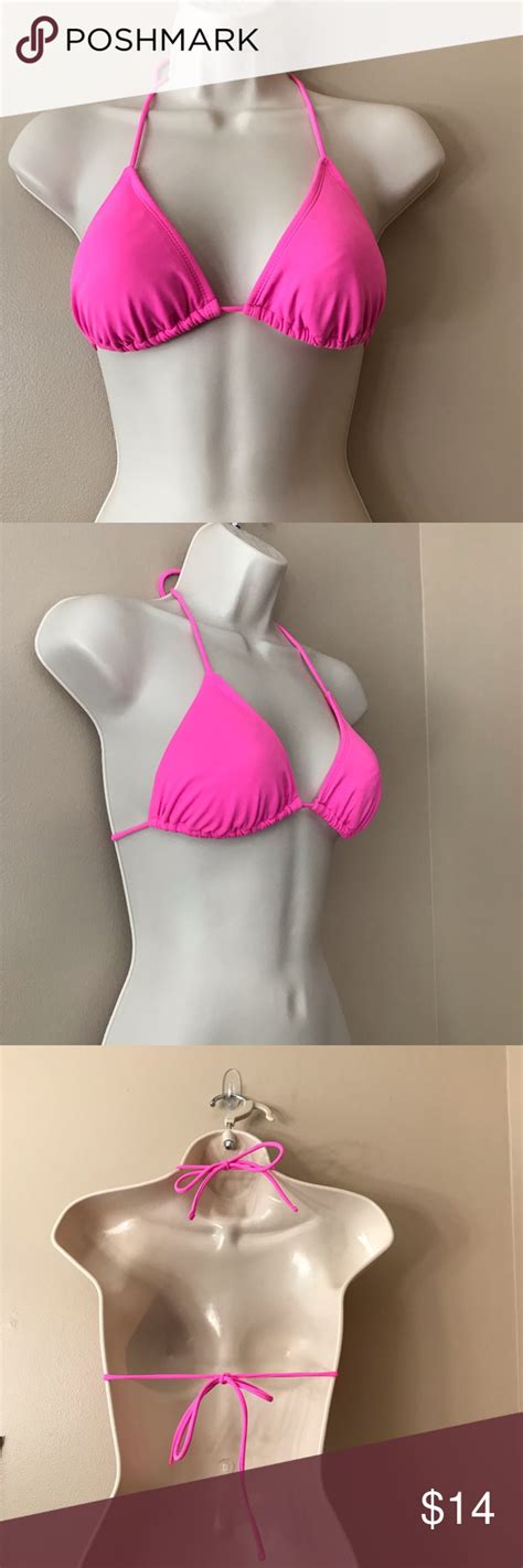 Op Triangle String Bikini Top Size Med Euc