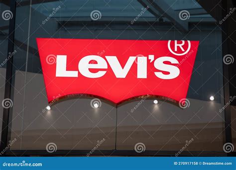 Levi S Sign Brand and Text Logo Front Store of American Shop Clothing Company Made Editorial ...