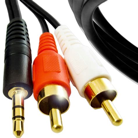 Kabel Przew D Przej Ci Wka Aux Mini Jack Mm Rca Cinch Stereo M