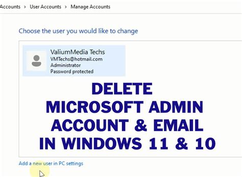 How To Remove Microsoft Account In Windows