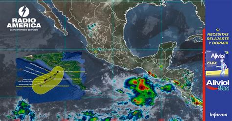 México vigila a la tormenta tropical Pilar en el océano Pacífico México