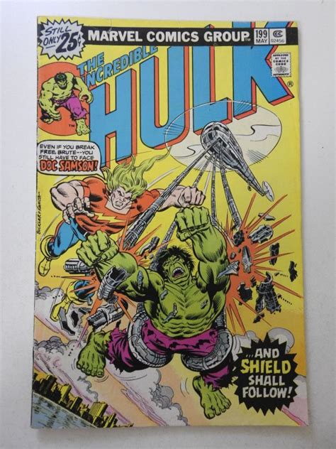 The Incredible Hulk 199 1976 VG Condition MVS Intact Comic Books