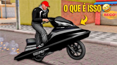 PRIMEIRO ROLÊ NA QUEBRADA DE JETSKI MOTOR DE PCX GTA SA VIDA REAL