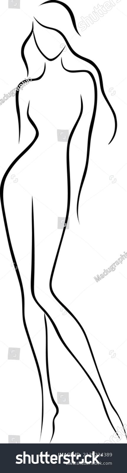 Nude Hot Girl Drawing Sketch Art Stock Vector Royalty Free 2139224389 Shutterstock