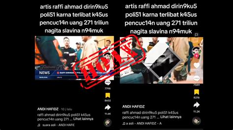 Cek Fakta Video Raffi Ahmad Ditangkap Karena Terlibat Pencucian Uang