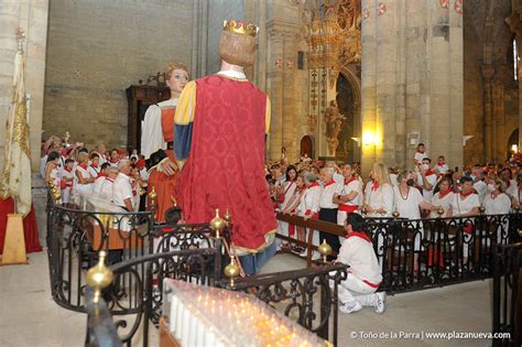 Fiestas de Tudela 2022 día 24 Baile Gigantes en Novena a Santa Ana