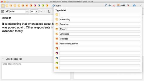 Maxqda 2022 Online Manual Opening And Editing Memos